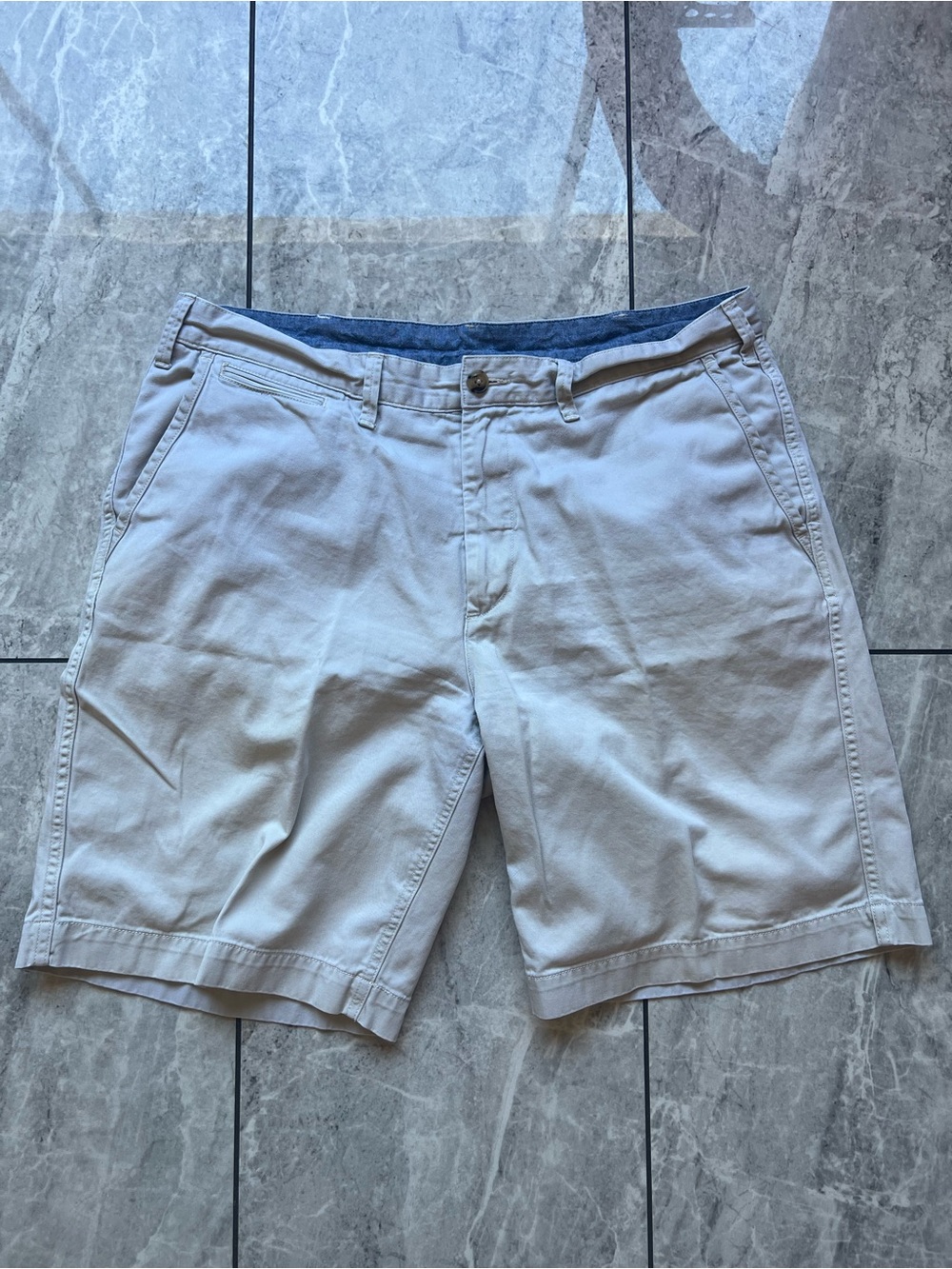 Polo Ralph Lauren Men's Chino Shorts Khaki 100%Cotton Embroidered Pony Golf 36